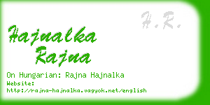 hajnalka rajna business card